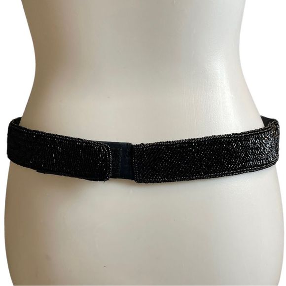 Vintage REGALE Beaded/Rhinestone Belt Size Large - Picture 5 of 8
